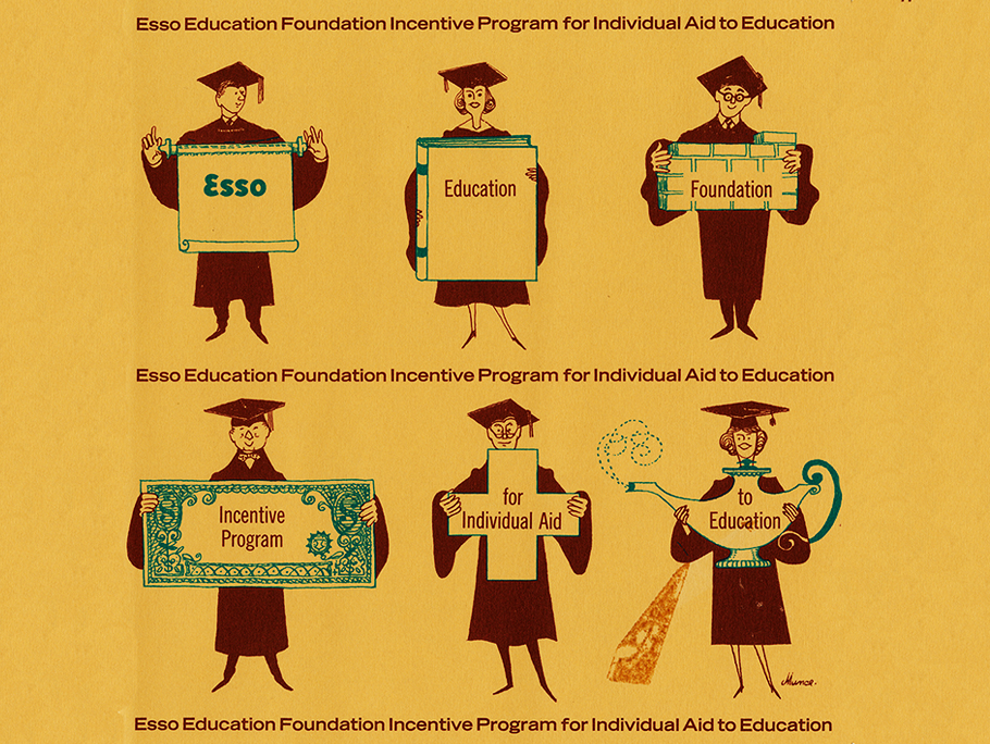 1955 Esso Education Foundation poster