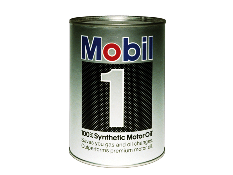 Mobil oil can