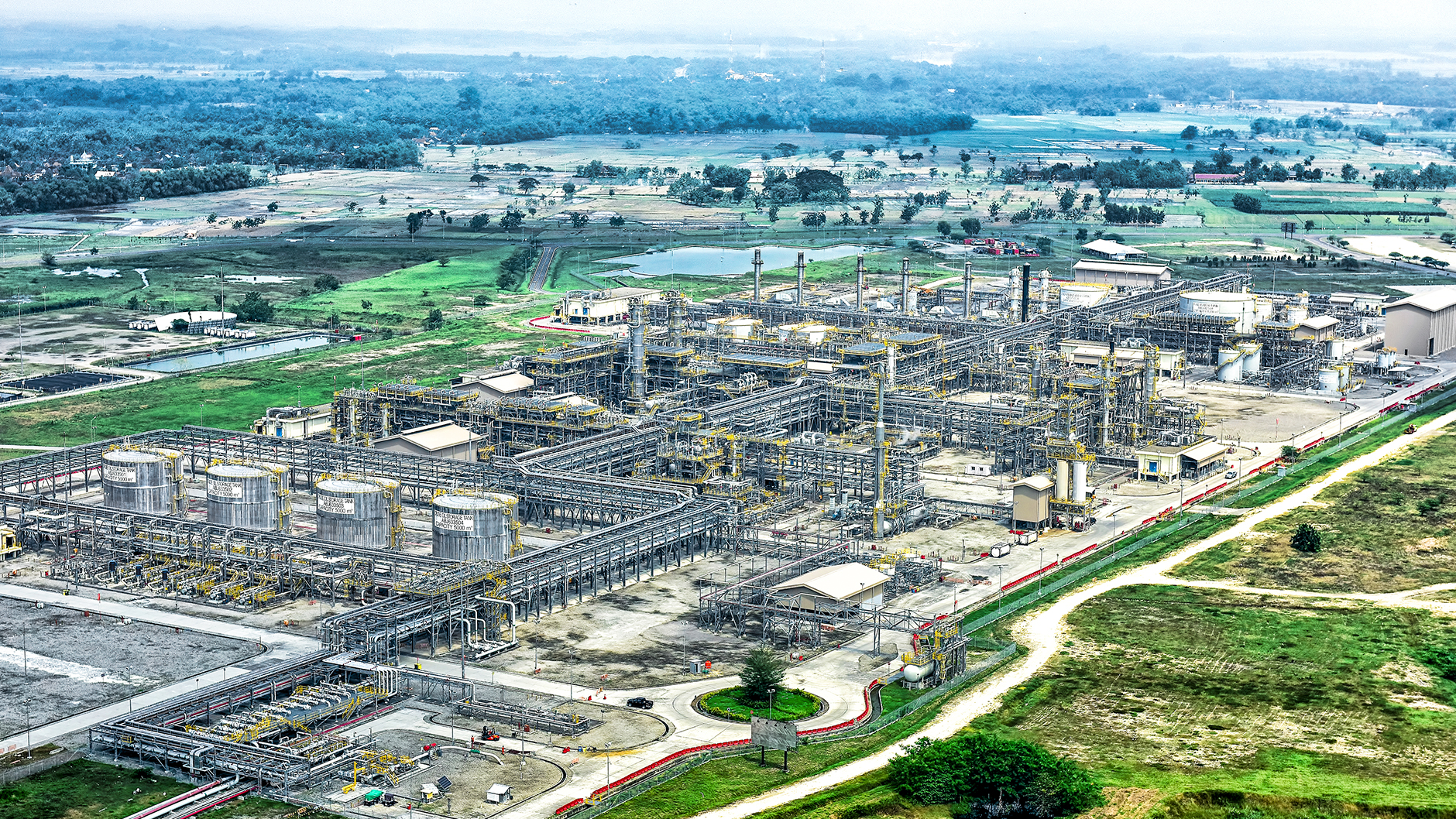 cepu oil production facility in Indonesia